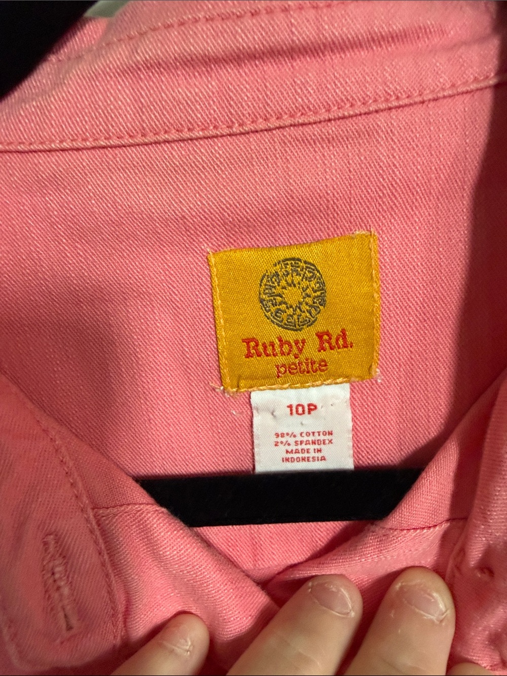 Ruby Rd. Pink Denim Jacket & Cropped Pants Set - Picture 2 of 11